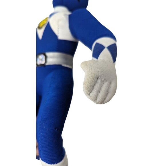 Vintage 1990s 90s Mighty Morphin Power Ranger Blue Ranger Stuffed Plush Doll Toy - Picture 4 of 8